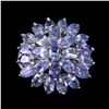 Image 1 : Natural Stunning Tanzanite Flower Ring