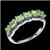 Image 1 : Unheated Tsavorite Garnet Sapphire Ring