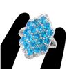 Image 1 : Natural Paraiba Neon  Blue Apatite Ring