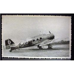 WW2 NAZI GERMAN ARCHIVES PHOTO OF PLANE - This pho