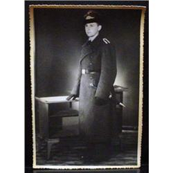 LARGE WW2 NAZI GERMAN PORTRAIT PHOTO OF SOLDIER W/