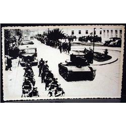 WW2 NAZI GERMAN ARCHIVES PHOTO OF SOLDIERS IN HELM