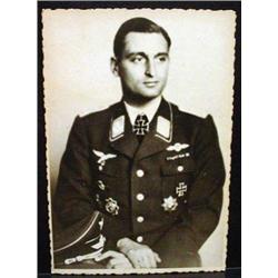 WW2 NAZI GERMAN ARCHIVES PHOTO OF A KNIGHT'S CROSS