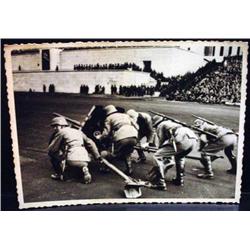 WW2 NAZI GERMAN ARCHIVES PHOTO OF SOLDIERS AT EVEN