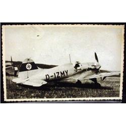 WW2 NAZI GERMAN ARCHIVES PHOTO OF A PLANE - This p