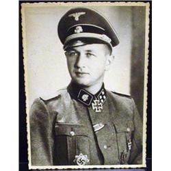 WW2 NAZI GERMAN ARCHIVES PHOTO OF KNIGHT'S CROSS S