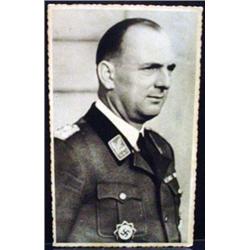 WW2 NAZI GERMAN ARCHIVES PHOTO OF OFFICER - This p