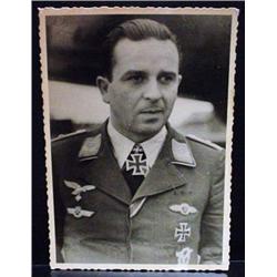 WW2 NAZI GERMAN ARCHIVES PHOTO OF KNIGHT'S CROSS S