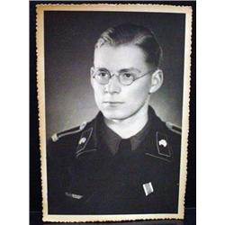 LARGE WW2 NAZI GERMAN PORTRAIT PHOTO OF A SOLDIER 