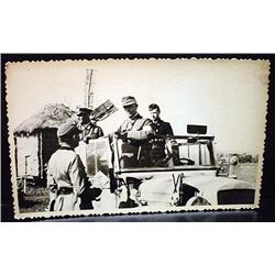 WW2 NAZI GERMAN ARCHIVES PHOTO OF SOLDIERS IN A CA