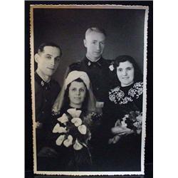 LARGE WW2 NAZI GERMAN PORTRAIT PHOTO OF SS SOLDIER