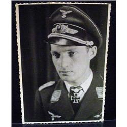 WW2 NAZI GERMAN ARCHIVES PHOTO OF A KNIGHT'S CROSS