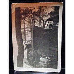 WW2 NAZI GERMAN PHOTO OF A SOLDIER IN A TRUCK