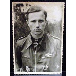 WW2 NAZI GERMAN ARCHIVES PHOTO OF A KNIGHT'S CROSS
