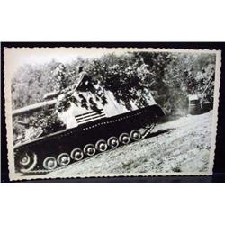 WW2 NAZI GERMAN ARCHIVES PHOTO OF SOLDIER IN A CAM