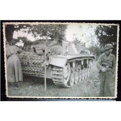 WW2 NAZI GERMAN ARCHIVES PHOTO SOLDIER IN HELMET N