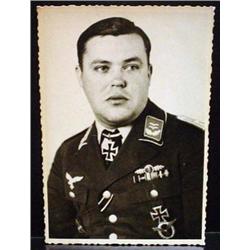 WW2 NAZI GERMAN ARCHIVES PHOTO OF A KNIGHT'S CROSS