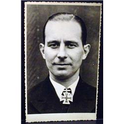 WW2 NAZI GERMAN ARCHIVES PHOTO OF A KNIGHT'S CROSS