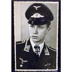 WW2 NAZI GERMAN ARCHIVES PHOTO OF A KNIGHT'S CROSS