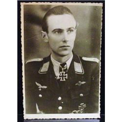 WW2 NAZI GERMAN ARCHIVES PHOTO OF A KNIGHT'S CROSS