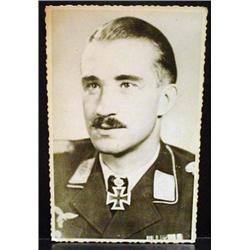 WW2 NAZI GERMAN ARCHIVES PHOTO OF A KNIGHT'S CROSS