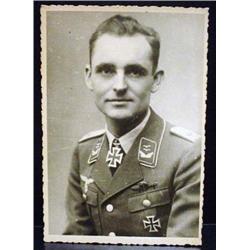 WW2 NAZI GERMAN ARCHIVES PHOTO OF A KNIGHT'S CROSS