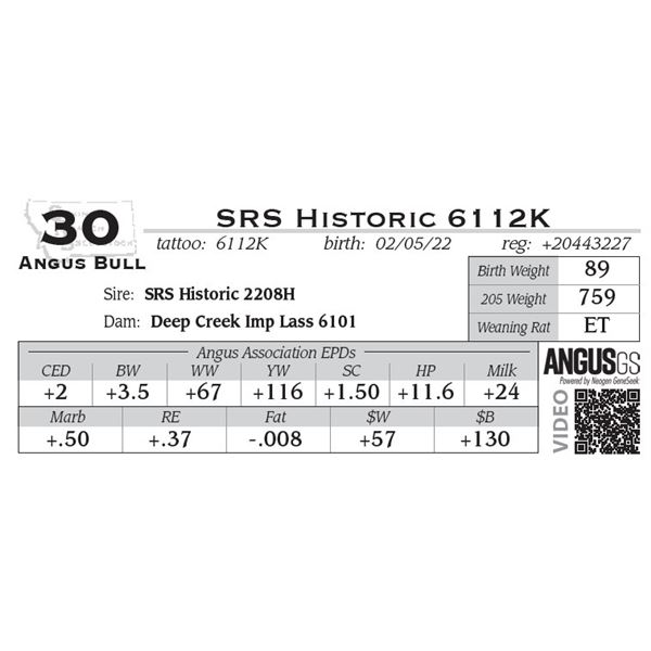 SRS Historic 6112K- OUT OF SALE