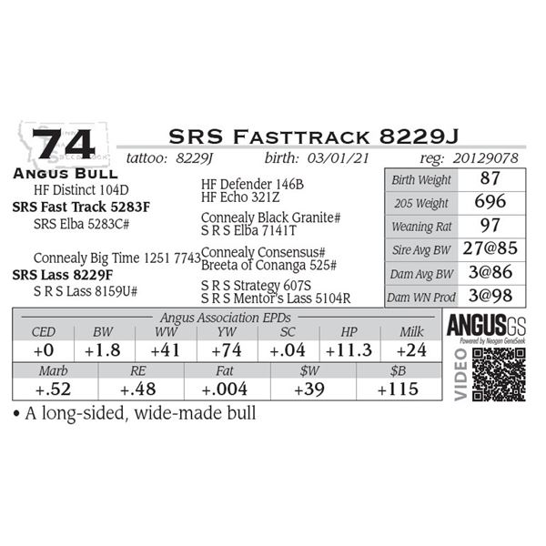 SRS Fasttrack 8229J