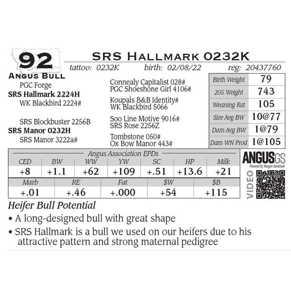 SRS Hallmark 0232K