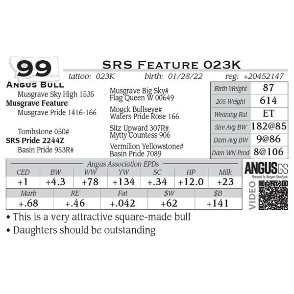 SRS Feature 023K