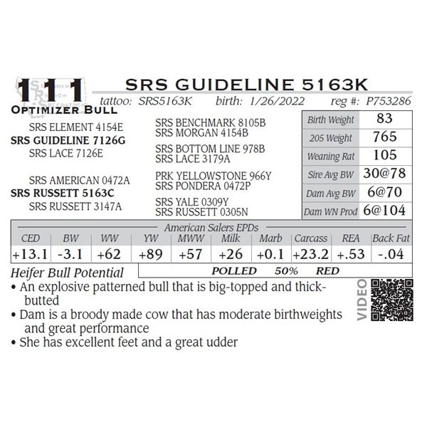 SRS GUIDELINE 5163K