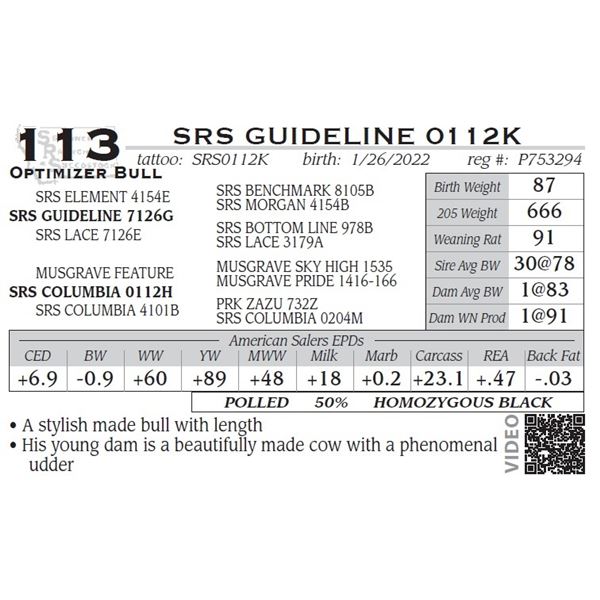 SRS GUIDELINE 0112K - NO VIDEO