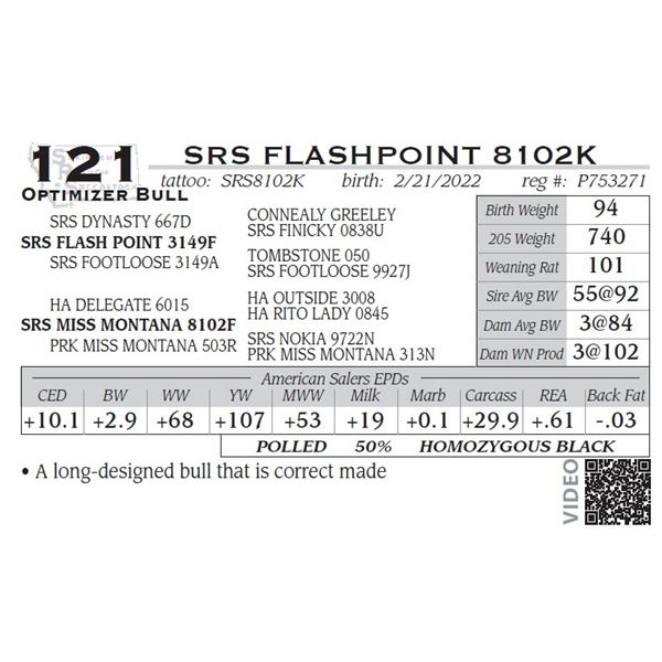 SRS FLASHPOINT 8102K
