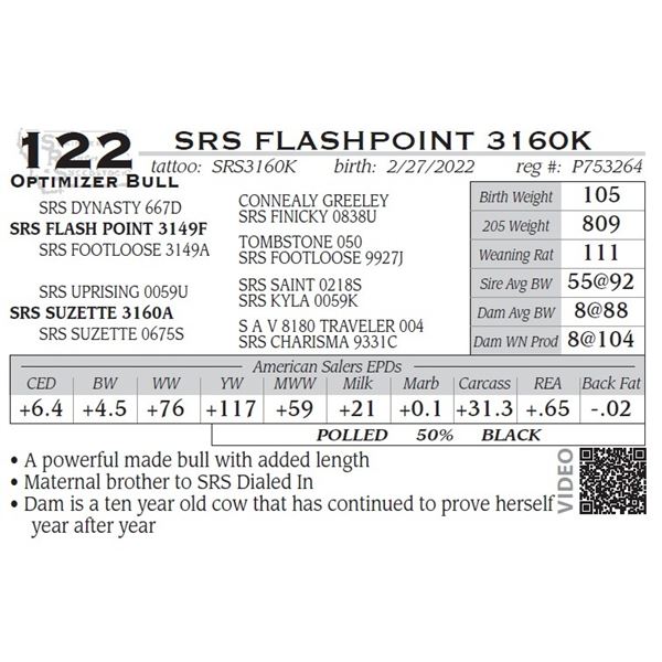 SRS FLASHPOINT 3160K