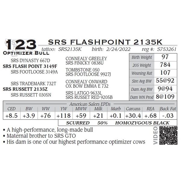 SRS FLASHPOINT 2135K