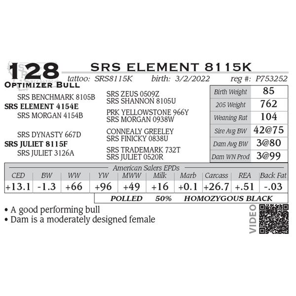 SRS ELEMENT 8115K