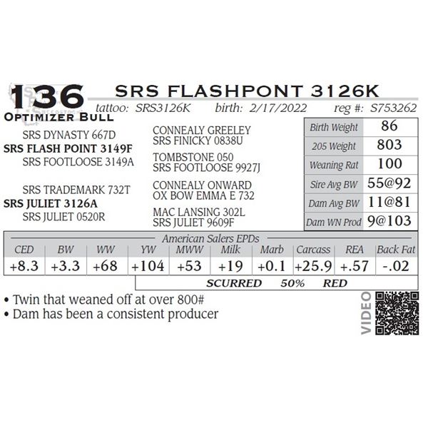 SRS FLASHPONT 3126K