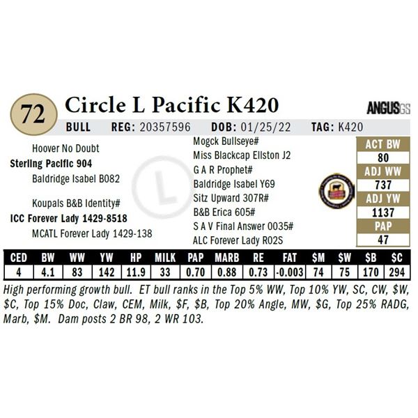 Circle L Pacific K420