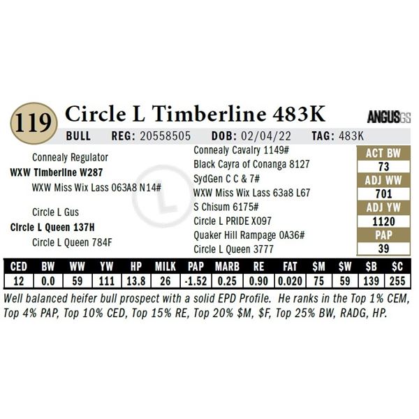 Circle L Timberline 483K