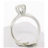 Image 3 : 14k Solid White Gold 0.22 ctw Round White Diamond Illusion Set Solitaire Ring