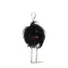 Image 1 : Prada Fur Face Bag Charm Fur Black