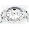 Image 9 : Rolex Mens Stainless Steel White Index 41MM Datejust 2 Wristwatch Oyster Band