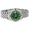 Image 3 : Rolex Mens Stainless Steel Green Diamond Lugs & Emerald Datejust Wristwatch