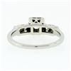 Image 6 : Vintage 14k White Gold 0.37 ctw Round Diamond Solitaire & Accents Engagement Rin