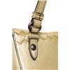 Image 5 : Bottega Veneta Gold Metallic Top Zip Shoulder Bag