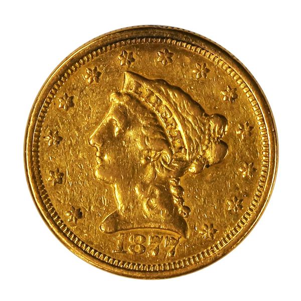 1877-S $2.5 Liberty Head Quarter Eagle Gold Coin C