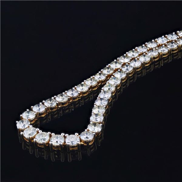 36.71 ctw Diamond 18K Yellow Gold Necklace