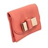 Image 2 : Chloe Orange Leather Bow Card Holder Wallet