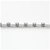 Image 7 : Vintage 18k White Gold 2.40 ctw Round Diamond 15mm Wide Brick Mesh Link Bracelet