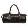 Image 1 : Balenciaga Black Leather East Wast Satchel Bag